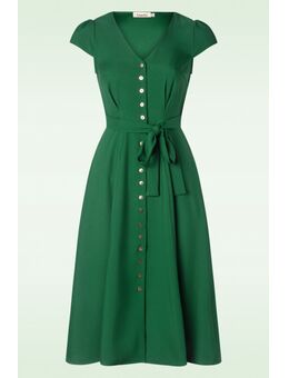 Cathy Midi Jurk in Groen