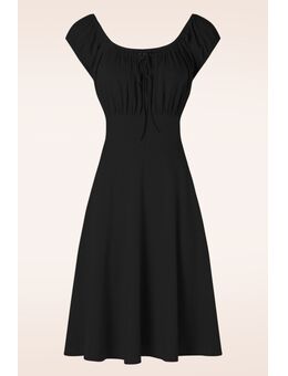 Tessy swing jurk in zwart