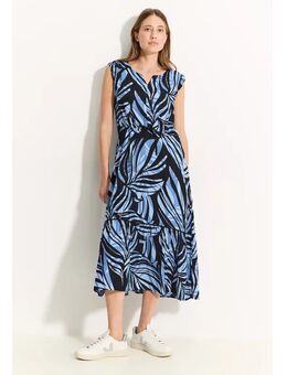 Dames Zomerjurk met print in Blauw, Gr: S