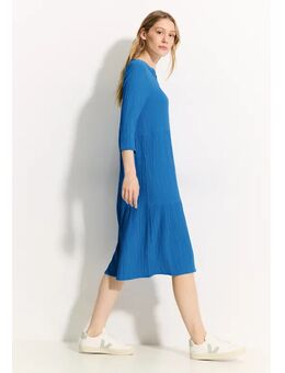 Dames Tuniekjurk met structuur in Blauw, Gr: M