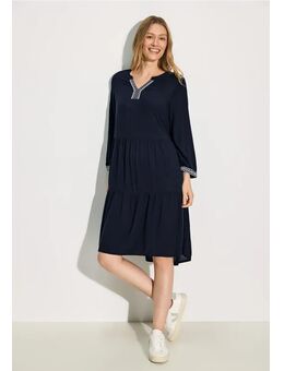 Dames Tuniekjurk van viscose in Blauw, Gr: L