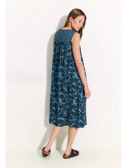 Dames Zomerjurk met printmix in Blauw, Gr: M