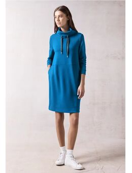 Dames Jurk met grote kraag in Blauw, Gr: XXL