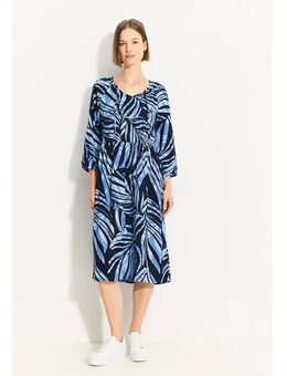 Dames Tuniekjurk met print in Blauw, Gr: L