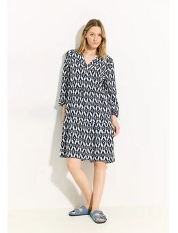 Dames Tuniekjurk met print in Wit, Gr: XS