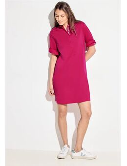 Dames Shirtblousejurk in Pink, Gr: XS