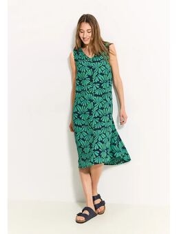 Dames Zomerjurk met printmix in Groen, Gr: S