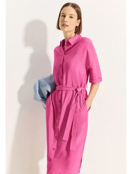 Dames Mousseline midi-jurk in Pink, Gr: XXL