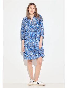 Dames Jurk met print in Wit, Gr: XL