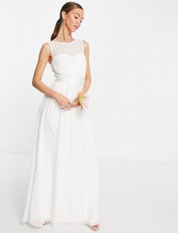 Bruidskleding - Maxi jurk met structuur in wit