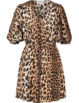 Jurk Leopard Bruin dames