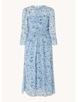 L-K-Bennett Coddington midi jurk van zijde met bloemenprint