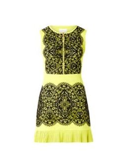 Lanna Lace Dress Chartreuse 08