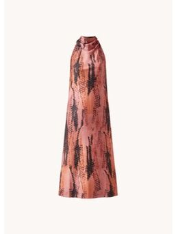 Mireaya maxi jurk met split en print