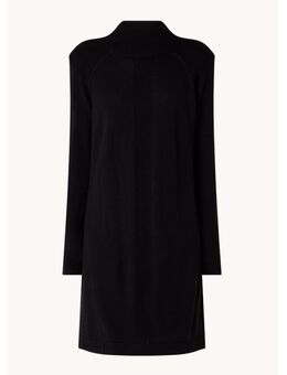 Mode Jurken Wollen jurken Nino Danieli Wollen jurk zwart casual uitstraling 