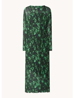 Mika maxi jurk met bloemenprint en strikceintuur