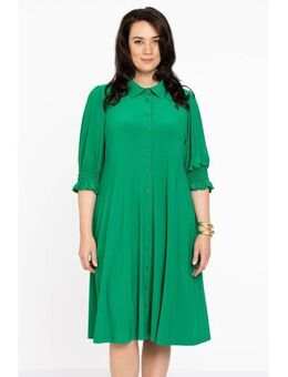 A-lijn jurk van DOLCE travelstof groen