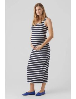 Gestreepte zwangerschapsjurk MLMIA donkerblauw/wit