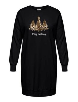 Sweatjurk CARXMAS met printopdruk en pailletten zwart/goud