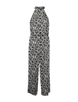 Jumpsuit VMPAGE met all over print zwart/wit