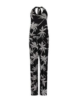 Jumpsuit met all over print zwart/wit