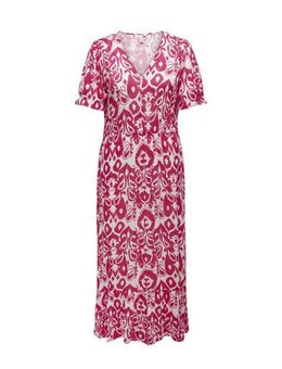 A-lijn jurk met all over print roze