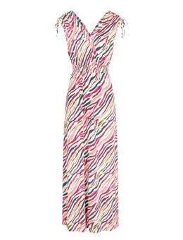 Maxi jurk met all over print multi