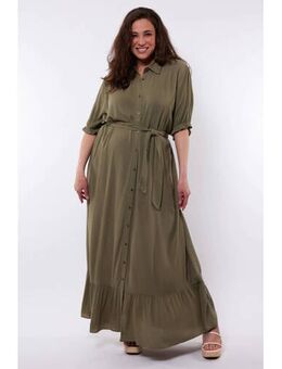 Maxi blousejurk groen