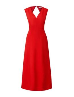 A-lijn jurk met open rug rood