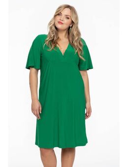 A-lijn jurk van travelstof DOLCE groen