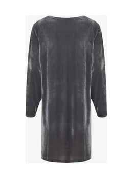 A-lijn jurk Velvet jersey dress van jersey antraciet