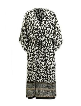 Kimono met geo print