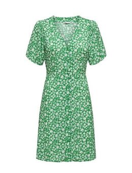 Gebloemde jurk ONLEVIDA groen/ wit
