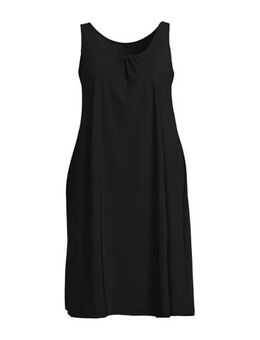 A-lijn jurk van travelstof zwart