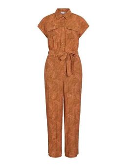 Jumpsuit met all over print oranje