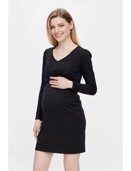 Zwangerschaps- en voedingsjurk MLMACY van gerecycled polyester zwart