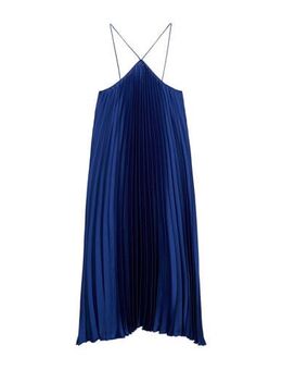 Halter maxi jurk blauw