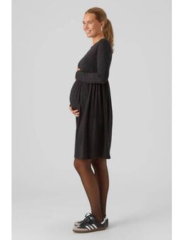 Zwangerschapsjurk MLMIA met biologisch katoen zwart
