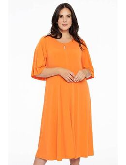 A-lijn jurk DOLCE van travelstof oranje