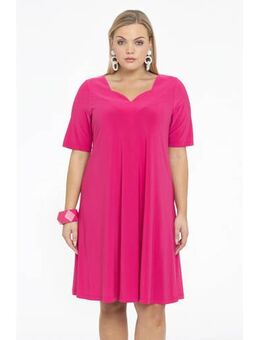 A-lijn jurk van travelstof DOLCE roze
