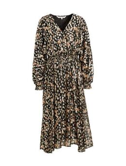 Glitter jurk luipaard bruin
