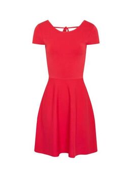 Gebreide A-lijn jurk rood