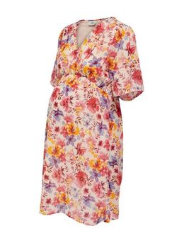 Gebloemde jurk OLMSTAR roze/paars/oranje
