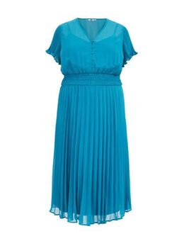 Curve jurk blauw