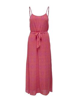 Maxi jurk ONLSTAR met all over print met open rug roze/paars