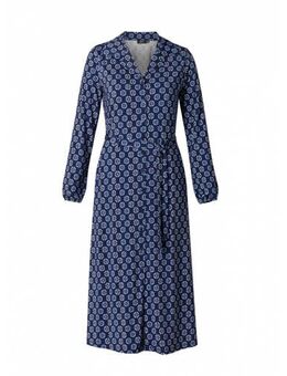 Jersey jurk met print deep blue/multi-colo