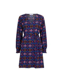 Blousejurk Sofie met all over print blauw/multi