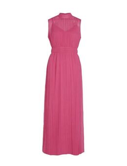 Semi-transparante maxi jurk VILEANE roze