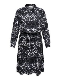 Jurk CARAMMIA met all over print zwart/wit