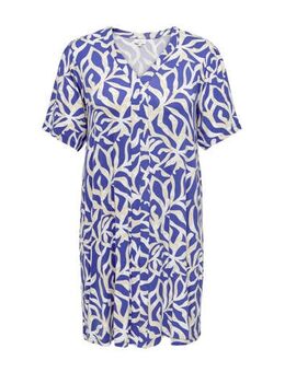 Jurk CARGRETA met all over print blauw/ecru